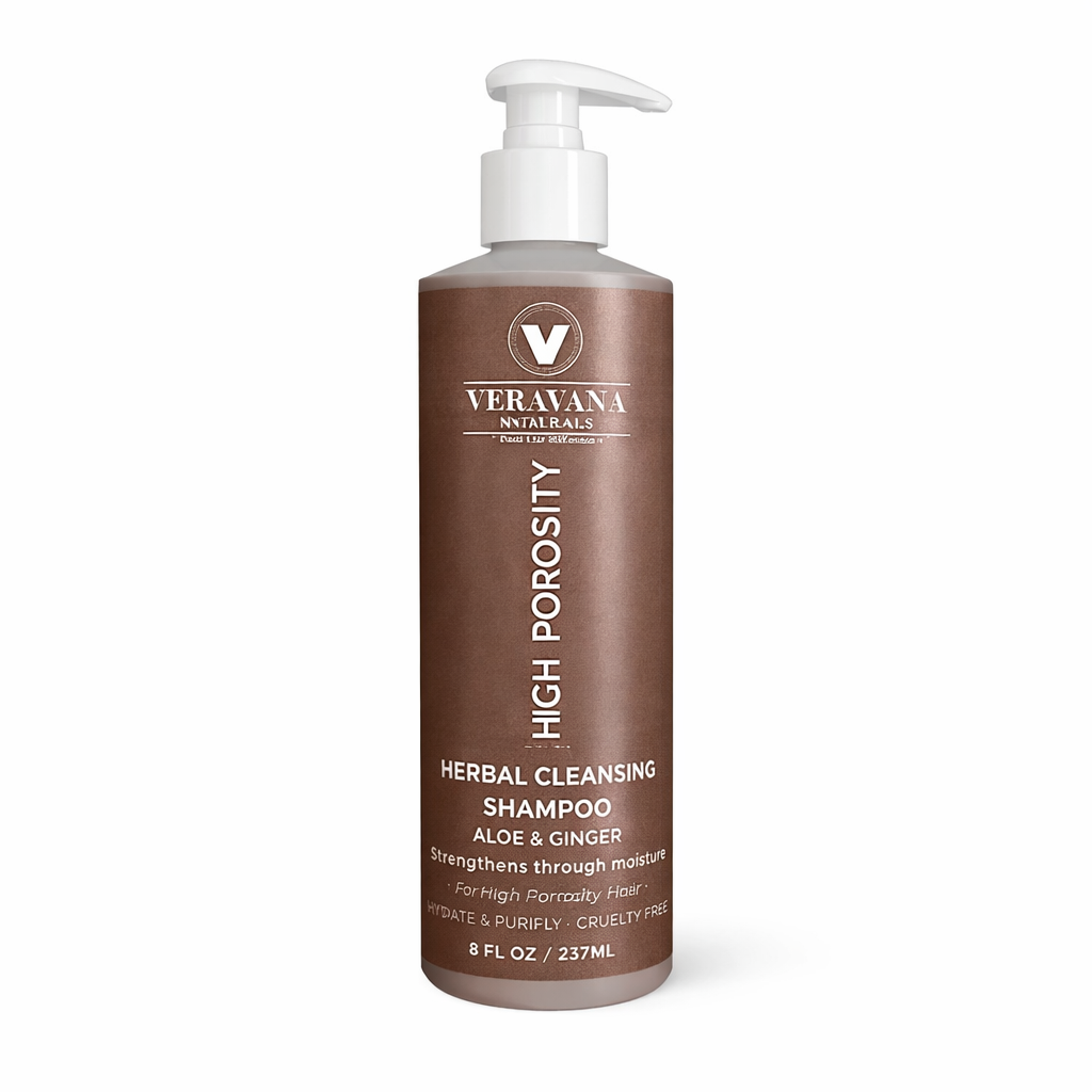 HERBAL CLEANSING SHAMPOO FOR NORMAL TO HIGH POROSITY  HAIR TYPES