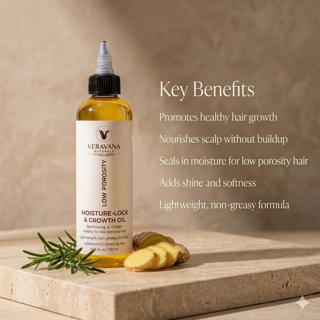 Low Porosity Growth Oil | Rosemary & Ginger Hair Oil