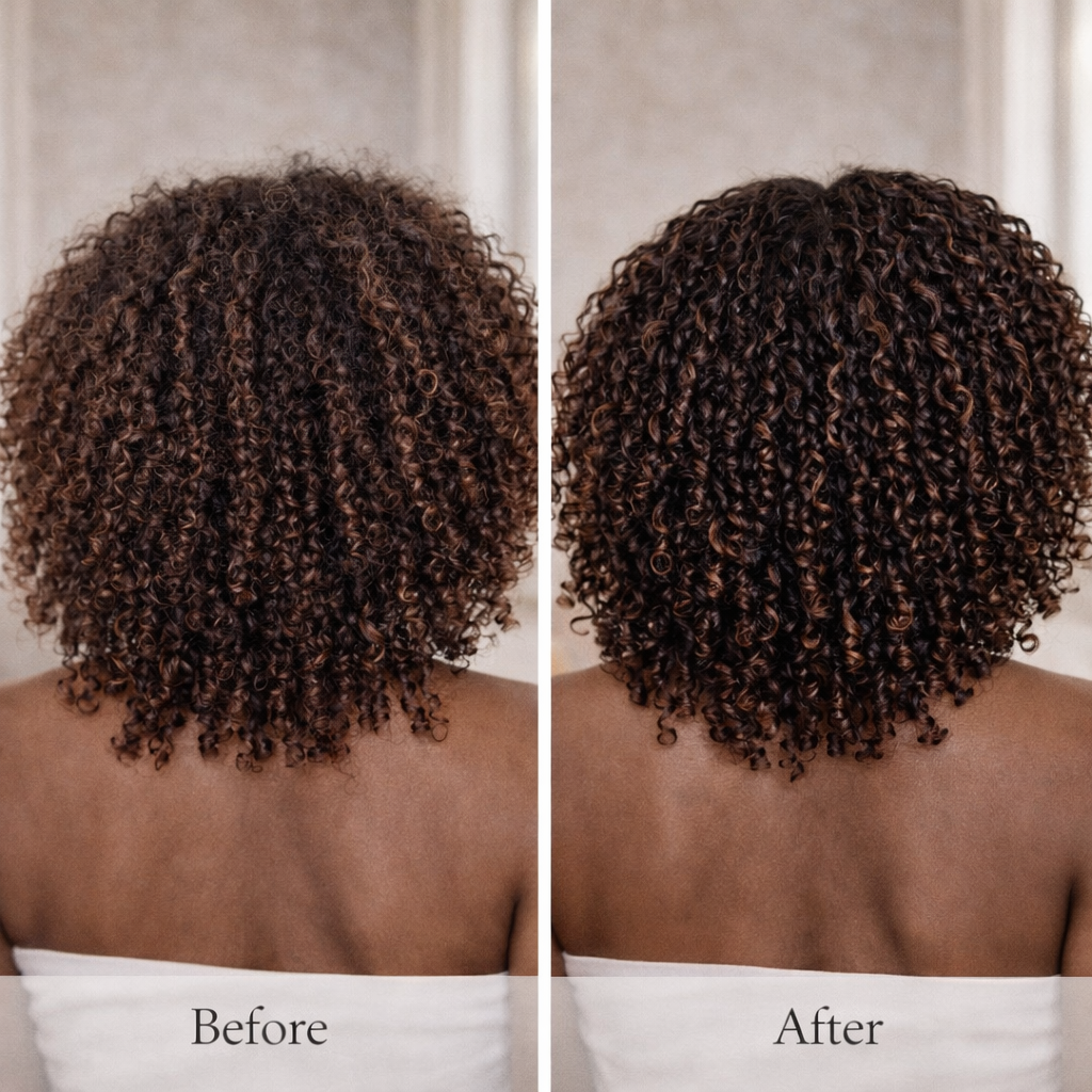 ALOE AND GINGER CURL DEFINING SMOOTHIE FOR LOW POROSITY  HAIR
