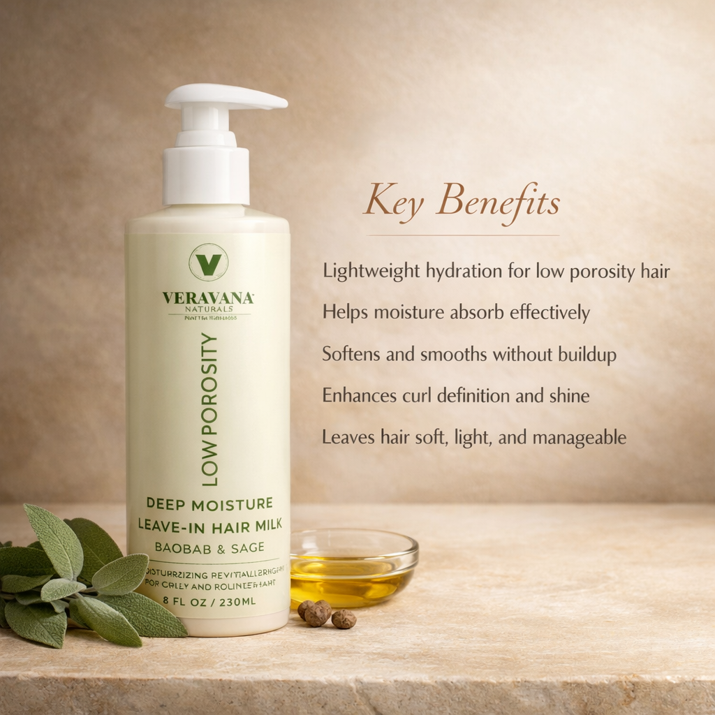 Low Porosity Leave-In Hair Milk – Baobab & Sage